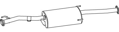 DINEX Mittenljuddämpare 72322 72322 Mellan ljuddämpare DINEX TOYOTA HIACE