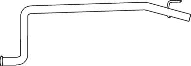 DINEX Izplūdes caurule 73202 73202 Izplūdes caurules NISSAN TRADE DINEX