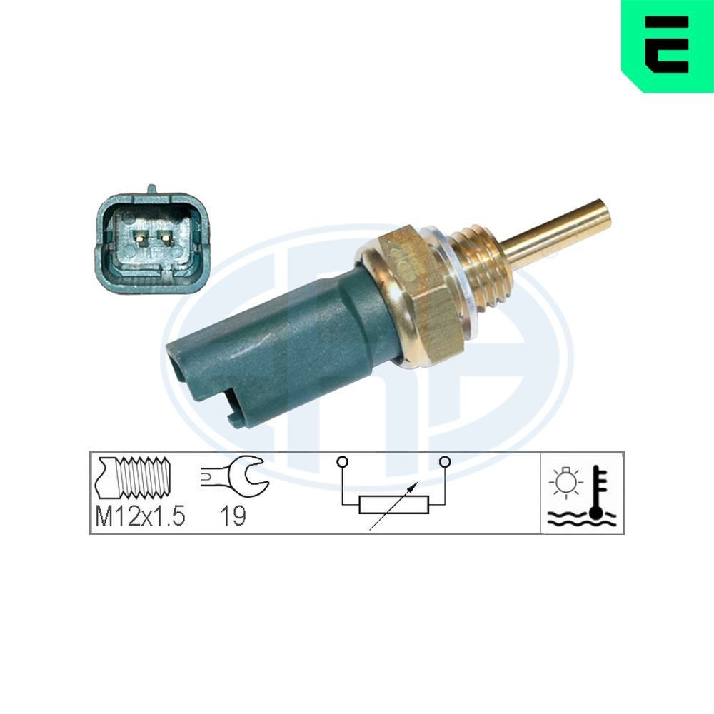 ERA Sensor, kylmedietemperatur 330142 Byta Kylvätsketemperatur sensor Fiat Strada 178E kostnad ERA 330142