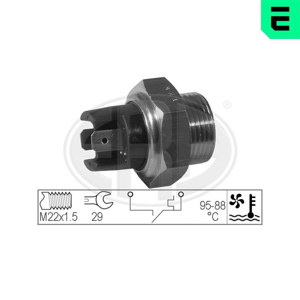 Teplotný spínač ventilátora chladenia ERA 330172 ERA 330172 Teplotný spínač ventilátora chladenia Land Rover FREELANDER 2010