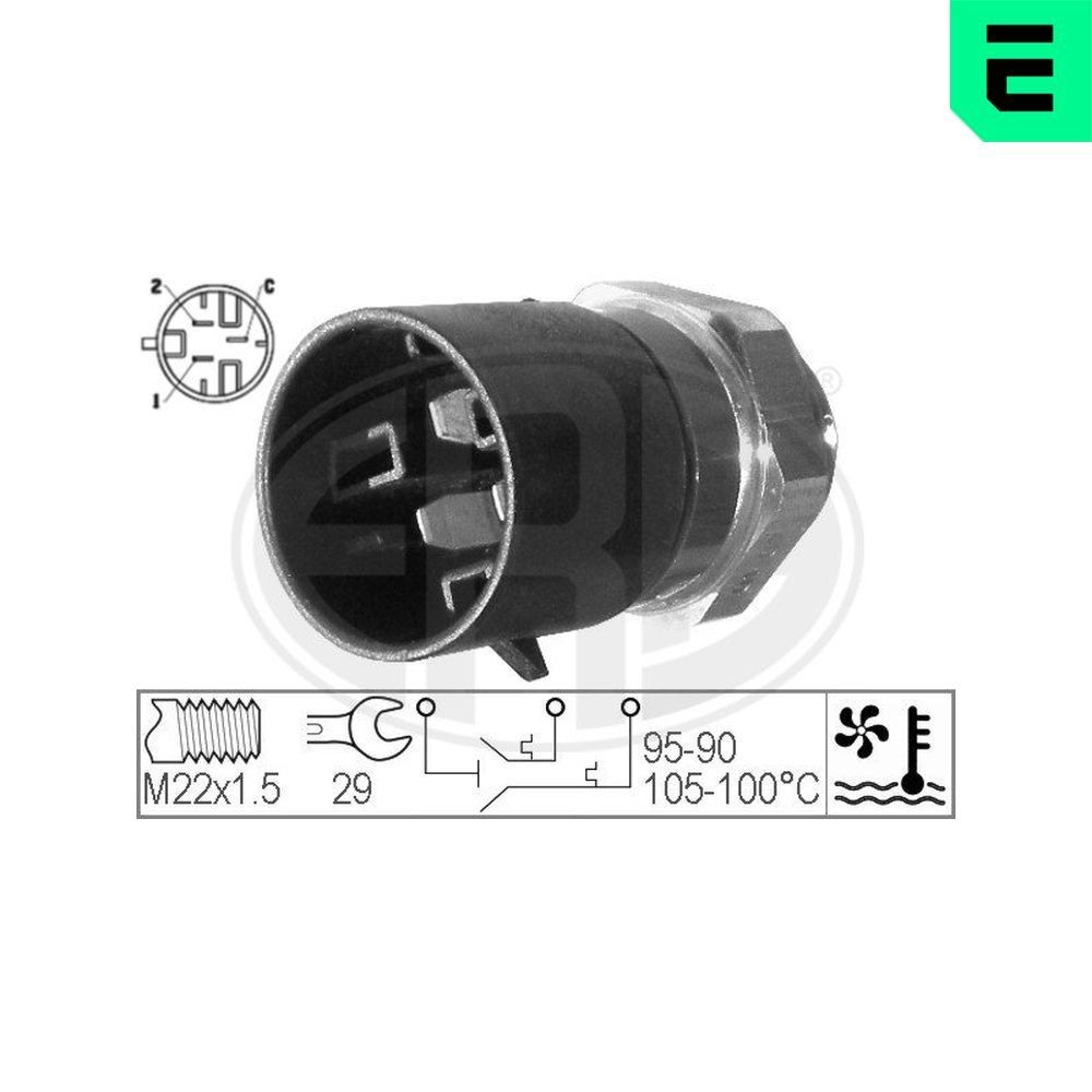 ERA Termokontakt, kylarfläkt 330217 330217 ERA temperaturkontakt insug Opel COMBO