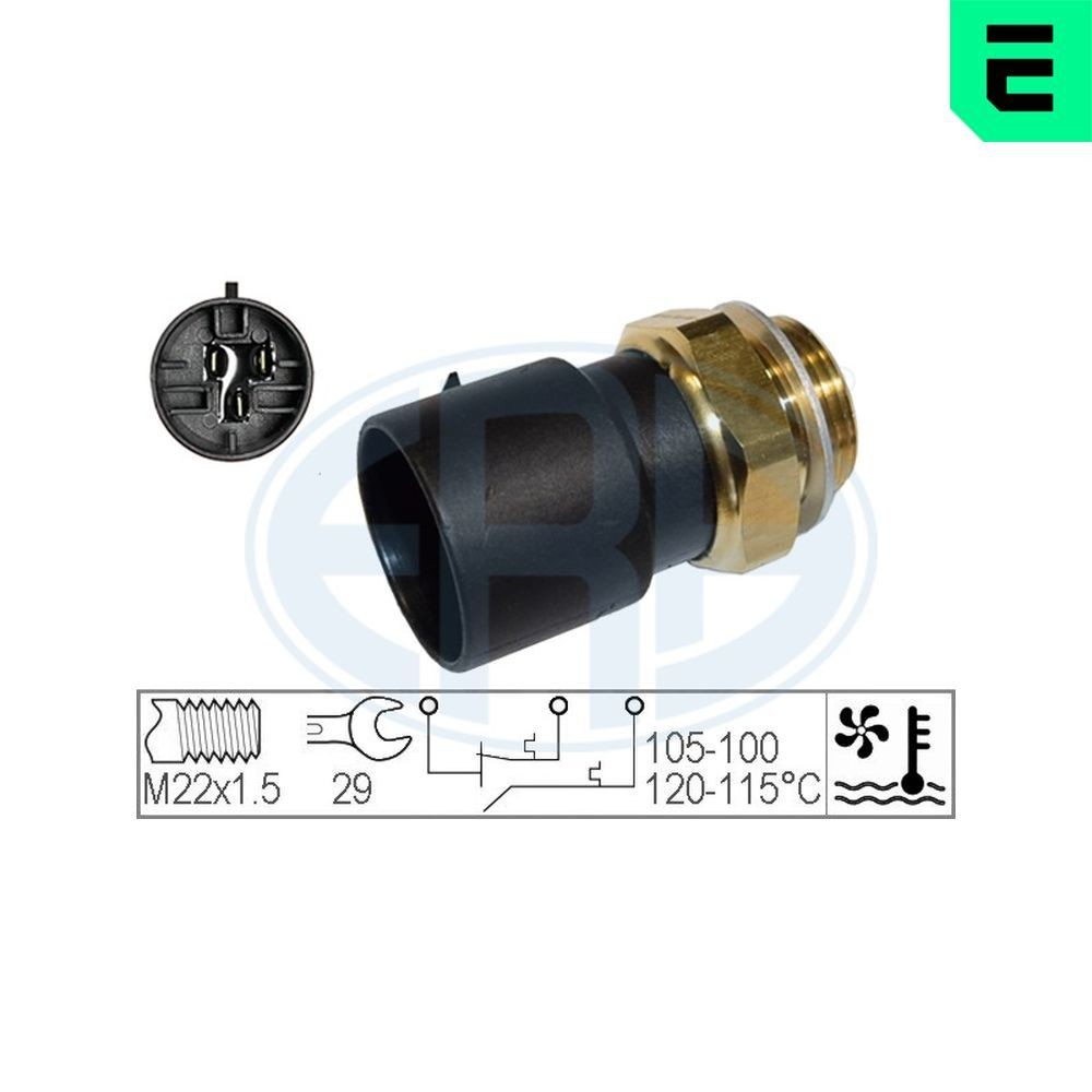 ERA Termokontakt, kylarfläkt 330220 330220 ERA termokontakt kylfläkt OPEL COMBO