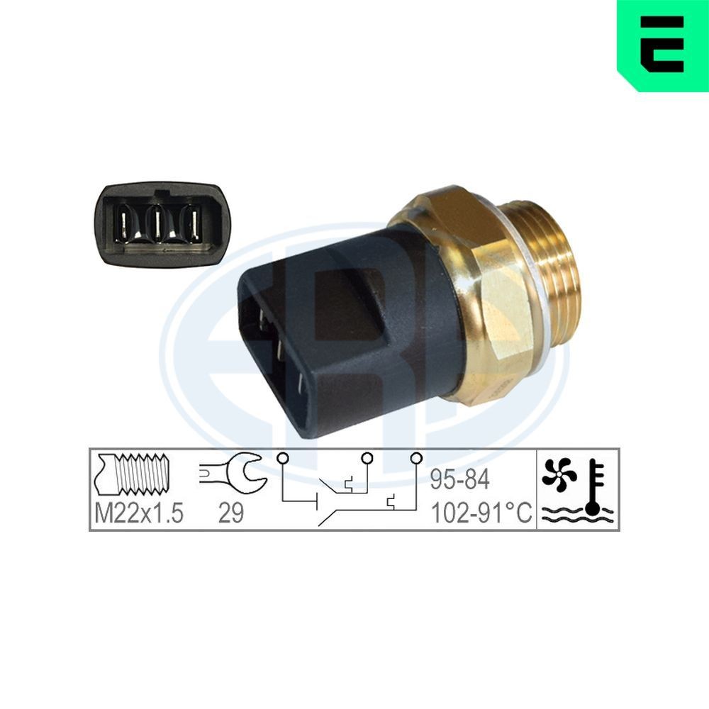ERA Temperatuurschakelaar, radiateurventilator 330268 ERA 330268 Thermoschakelaar radiateurventilator Porsche 986 prijs