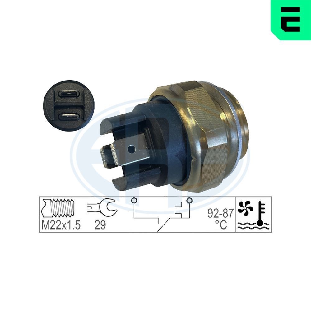 ERA Termokontakt, kylarfläkt 330291 330291 ERA temperaturkontakt insug FIAT PANDA