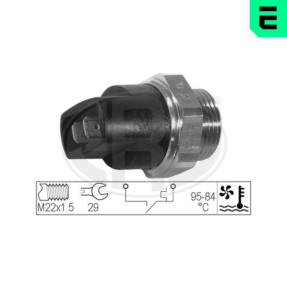 ERA Termoslēdzis, Radiatora ventilators 330296 330296 Termoslēdzis radiatora ventilators Volkswagen GOLF ERA