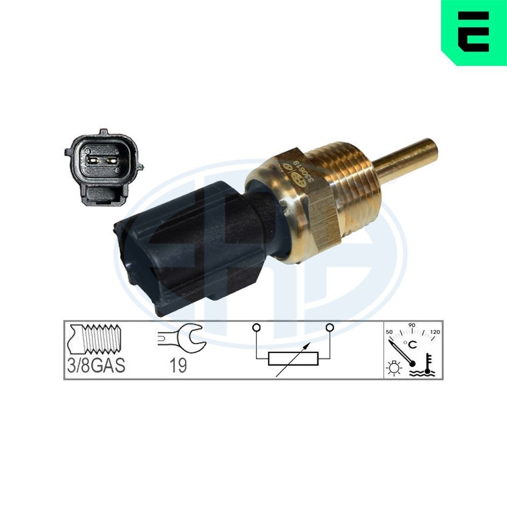 Kühlmitteltemperatursensor ERA 330619 ERA 330619 MITSUBISHI COLT 2008 Kühlmittelsensor