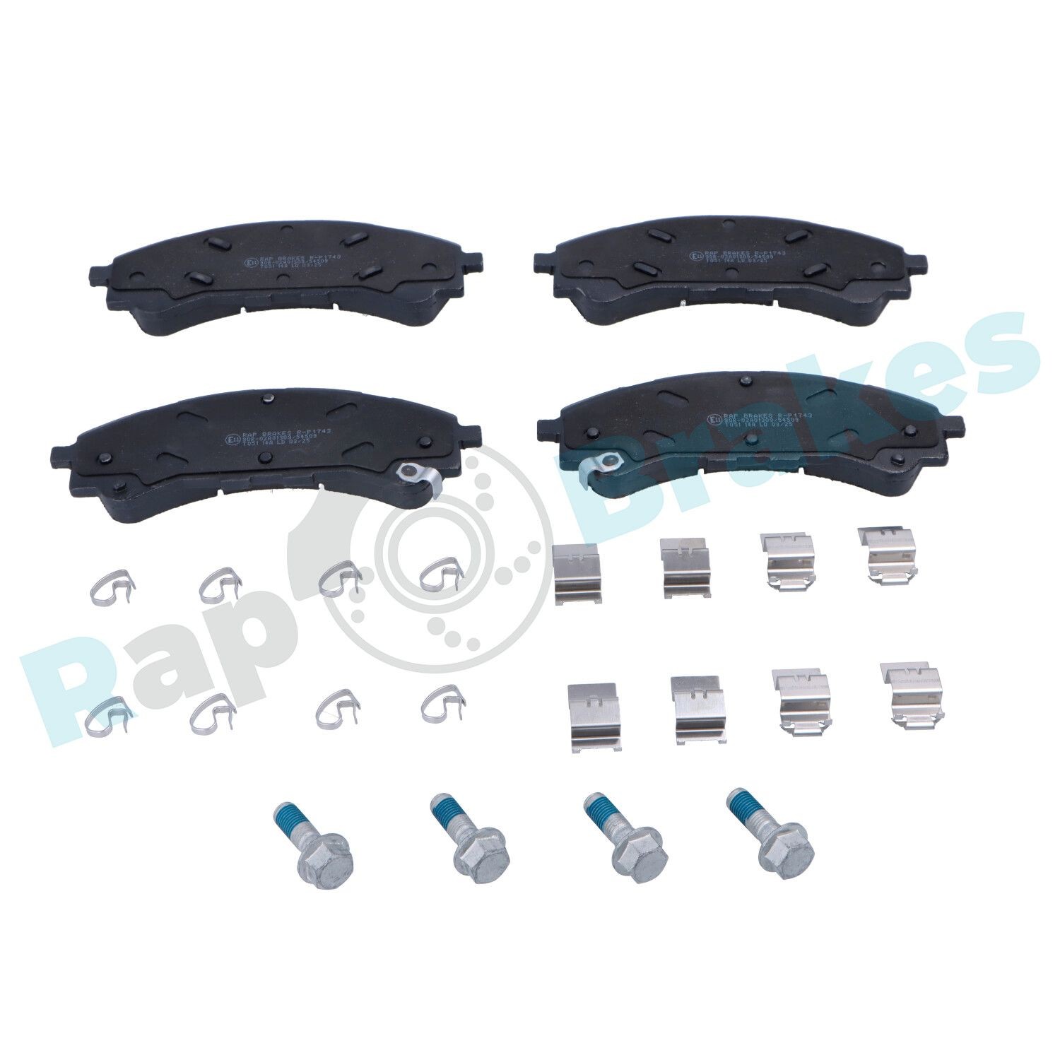 RAP BRAKES Brzdové doštičky/platničky R-P1743 RAP BRAKES Brzdové doštičky / platničky Volkswagen R-P1743