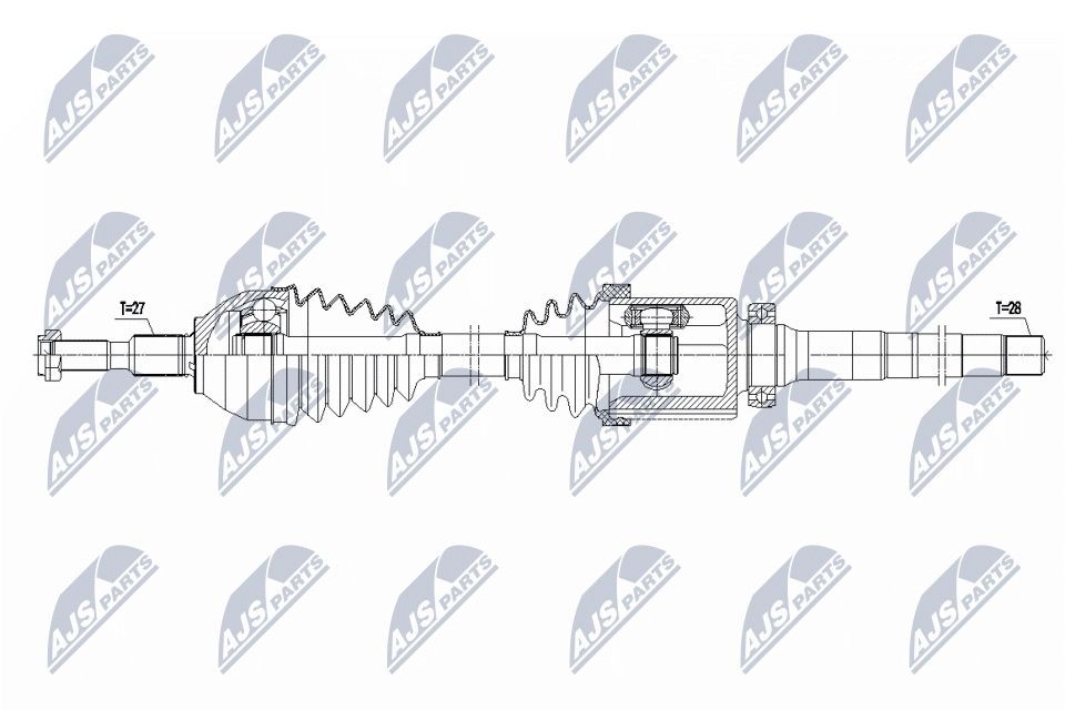 NTY Arbre de transmission NPW-FR-180 NTY NPW-FR-180 Cardan de transmission FORD USA Mustang Mk7 Coupé (S650) pas cher