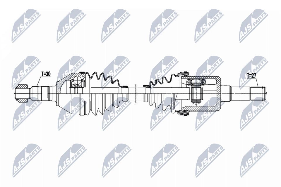 NTY Veio de transmissão NPW-PL-167 NTY NPW-PL-167 Semi eixo Saab 9-3 Cabrio YS3F originais preço