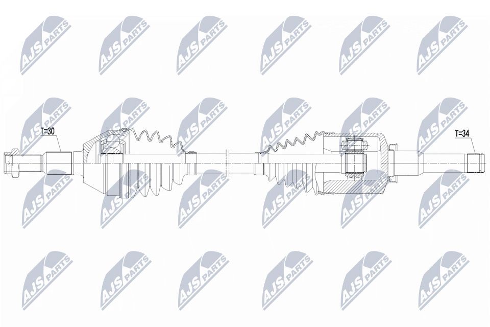 NTY Άξονας μετάδοσης κίνησης NPW-PL-177 NTY NPW-PL-177 γνήσια Ημιαξόνιο Chevrolet Captiva С100 κόστος