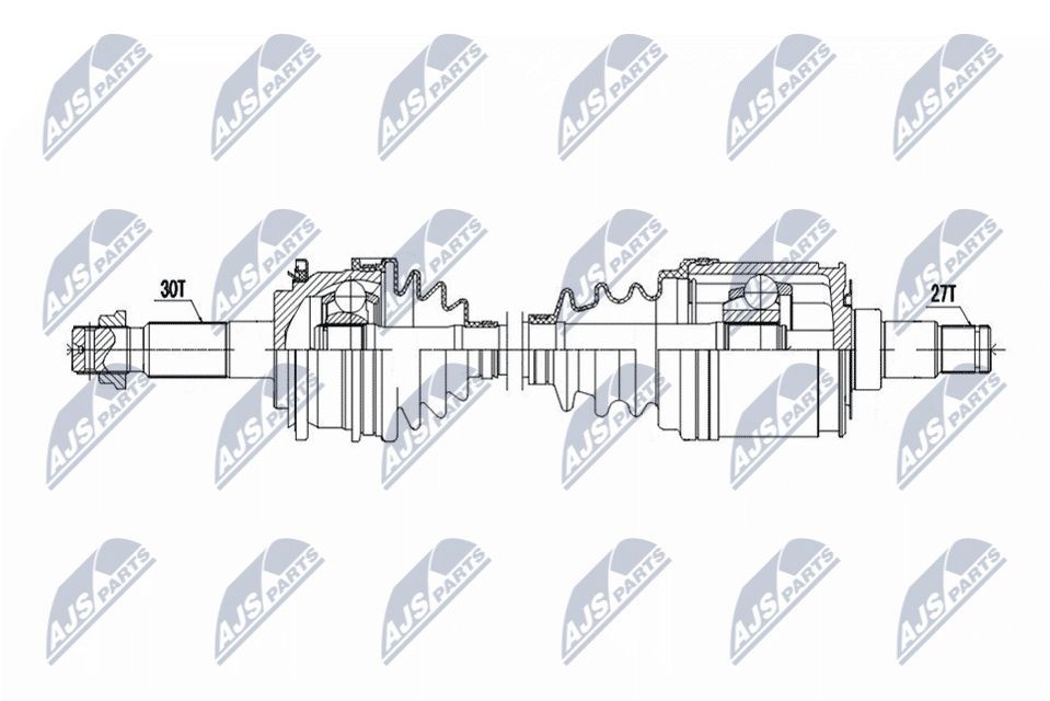 Arbre de transmission NTY NPW-TY-199 NTY NPW-TY-199 Cardan TOYOTA LAND CRUISER 2001