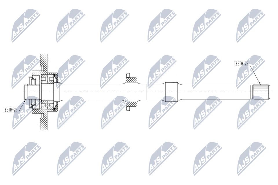 NTY Starpvārpsta NWP-NS-027 NTY NWP-NS-027 Starpvārpsta / balansiervārpsta CLK C209 cena