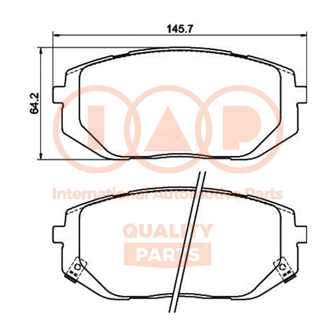 IAP QUALITY PARTS Piduriklotsid 704-07006P 704-07006P Piduriklots HYUNDAI i30 IAP QUALITY PARTS