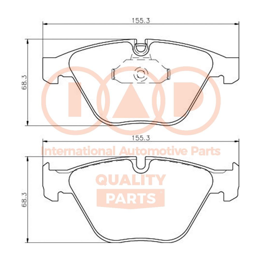 IAP QUALITY PARTS Bremseklodser 704-51031P 704-51031P Bremseklodser IAP QUALITY PARTS PORSCHE PANAMERA