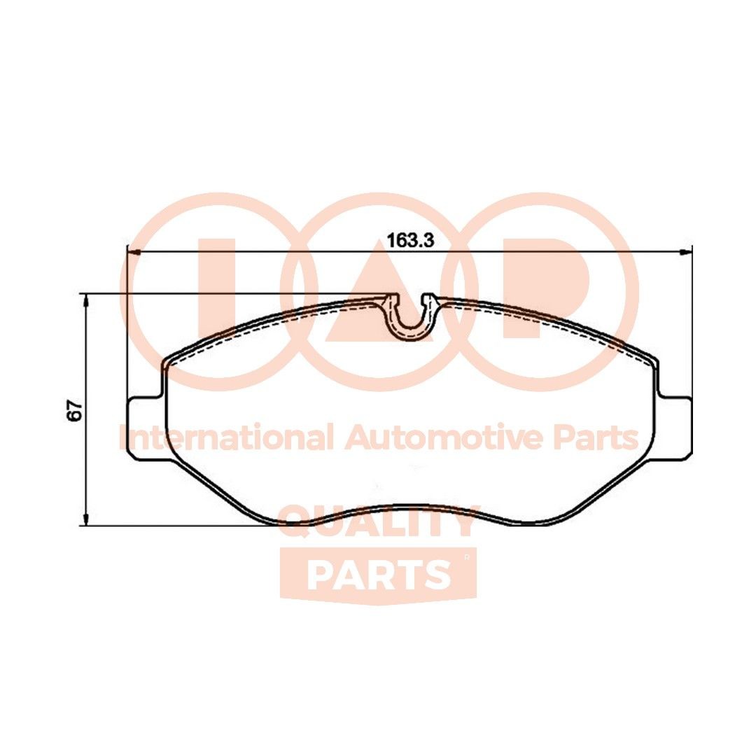 IAP QUALITY PARTS Bremseklodser 704-54012P Bremseklodser IAP QUALITY PARTS Porsche PANAMERA 704-54012P