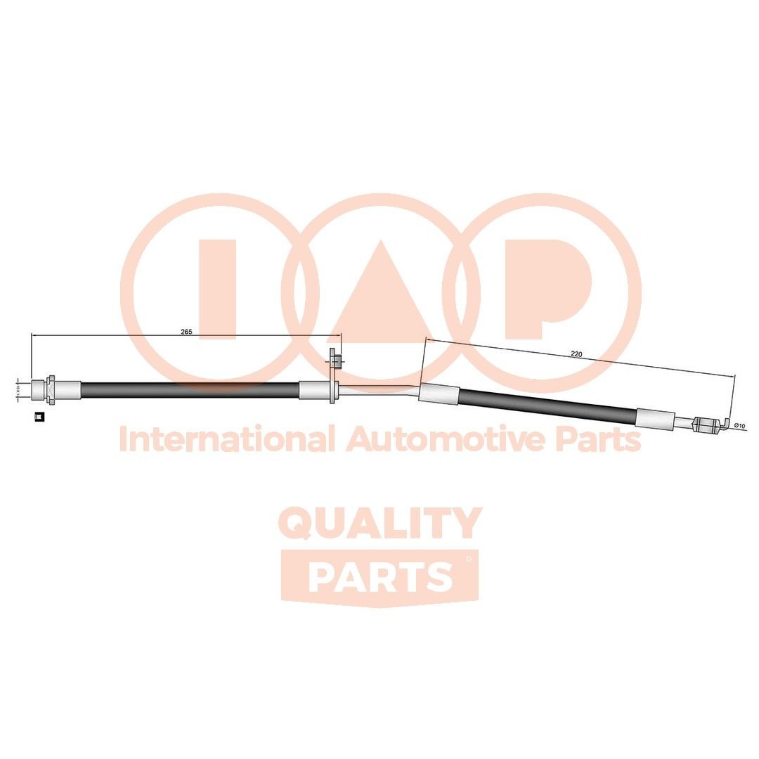IAP QUALITY PARTS Flexible de frein 708-17100 708-17100 Flexibles de frein TOYOTA COROLLA IAP QUALITY PARTS
