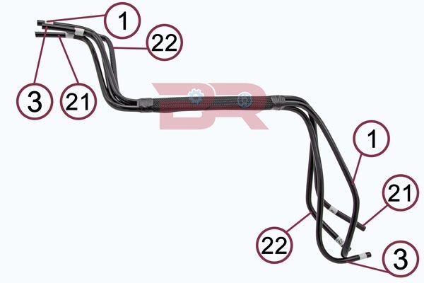 BOTTO RICAMBI Flexible de frein BRFR4272 BRFR4272 Flexible de frein SKODA FABIA BOTTO RICAMBI