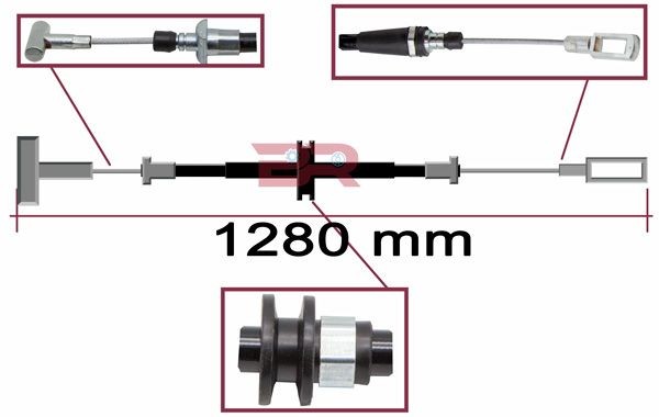 BOTTO RICAMBI Handremkabel BRFR8643 Remkabel BOTTO RICAMBI BOXER BRFR8643 goedkoop