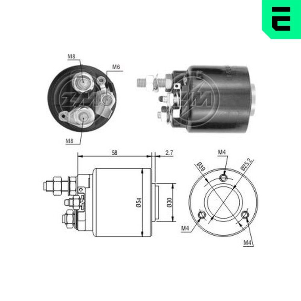 ERA Magnetafbryder, starter ZM590 ERA ZM590 OPEL Corsa F Hatchback Magnetafbryder starter til en rimelig pris