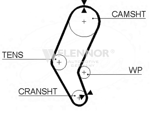 FLENNOR Cinghia dentata 4390 4390 costo Cinghia di distribuzione FLENNOR SUBARU LEGACY