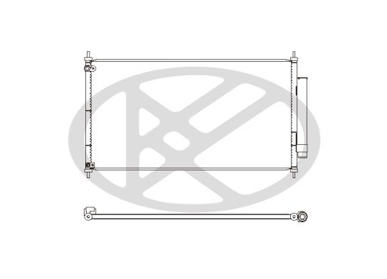KOYORAD Air conditioning condenser CD080672 CD080672 KOYORAD ac condenser SKODA ROOMSTER