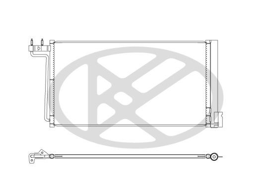 KOYORAD Air conditioning condenser CD321305 CD321305 KOYORAD ac condenser for SKODA ROOMSTER