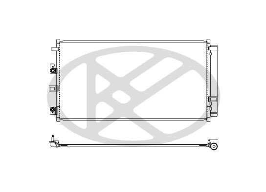KOYORAD Air conditioning condenser CD321376 CD321376 KOYORAD ac condenser for SKODA ROOMSTER
