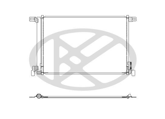 KOYORAD Air conditioning condenser CD441411 SKODA ROOMSTER KOYORAD ac condenser CD441411