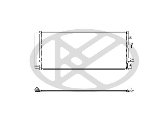 KOYORAD Air conditioning condenser CD461337 Škoda ROOMSTER KOYORAD ac condenser CD461337