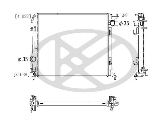 KOYORAD Ψυγείο, ψύξη κινητήρα PL023929 PL023929 Ψυγειο νερου NISSAN MAXIMA KOYORAD