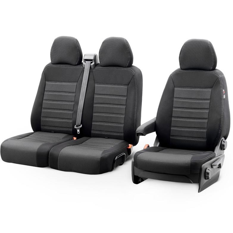 Otom Autostoelhoes zwart, Textiel, Voor FORD Transit Custom V710 Van (NRN) accessoires Otom OT-37270OD