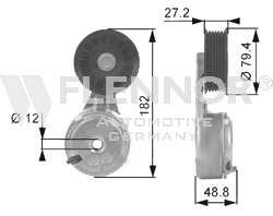 FLENNOR Strammehjul, kilerem FS99262 Strammehjul, kilerem FLENNOR CAPTIVA FS99262 billig