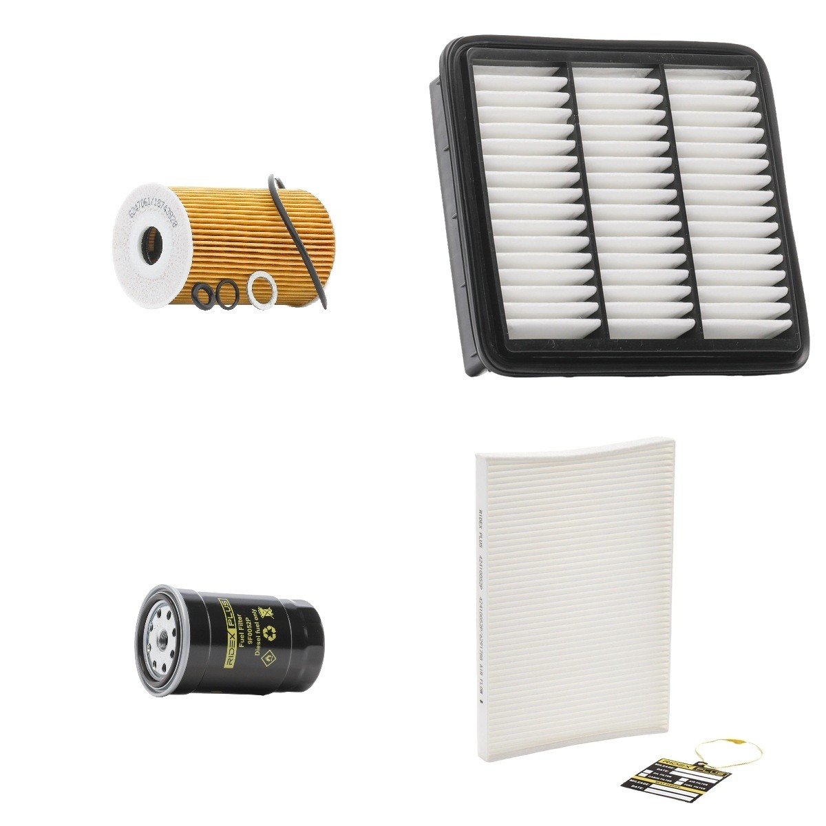 RIDEX PLUS Filtersats 4055F28263P 4055F28263P RIDEX PLUS Servicekit och filtersats BMW