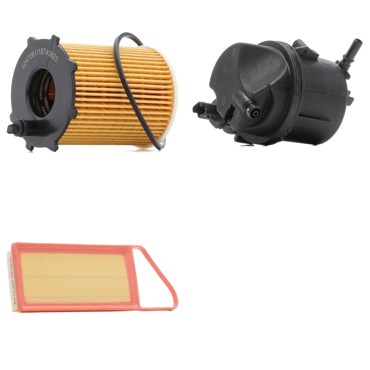 RIDEX PLUS Filtersett 4055F7837P Filtersett RIDEX PLUS Opel ZAFIRA 4055F7837P