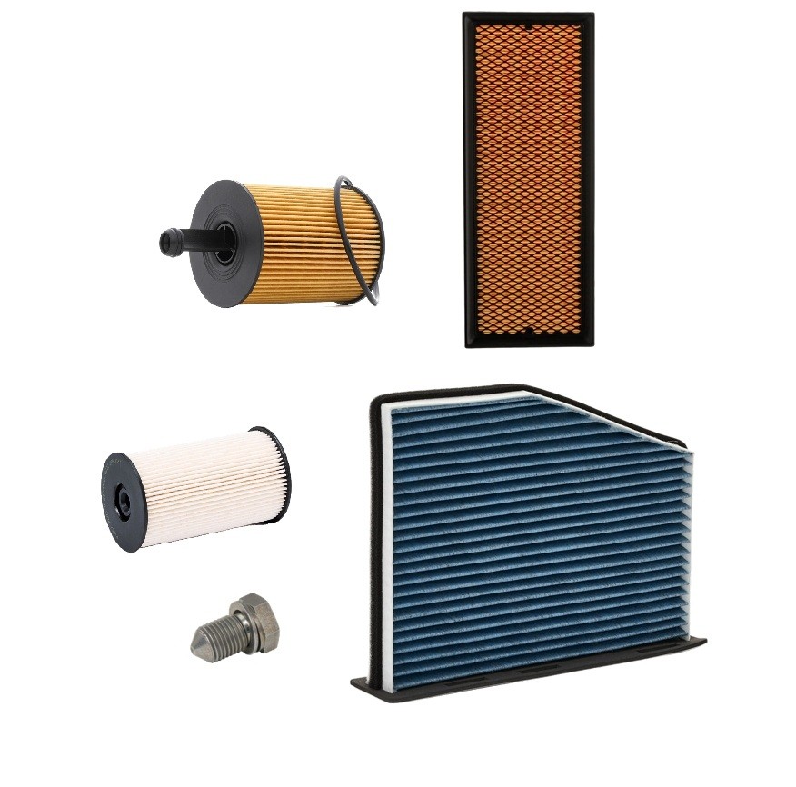 RIDEX PLUS Filterset 4055F12650P Audi A3 Onderhoudspakket en filterset RIDEX PLUS 4055F12650P