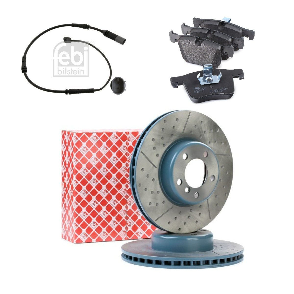 FEBI BILSTEIN Bremseskiver og klodser FBL3405N0204 FEBI BILSTEIN FBL3405N0204 originale BMW F22 Bremsesæt hvad koster