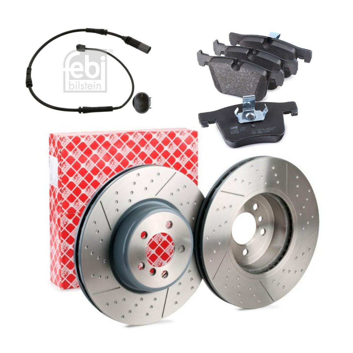 FEBI BILSTEIN Bremseskiver og klodser FBL3405N0214 FEBI BILSTEIN FBL3405N0214 originale BMW F22 Bremsesæt hvad koster