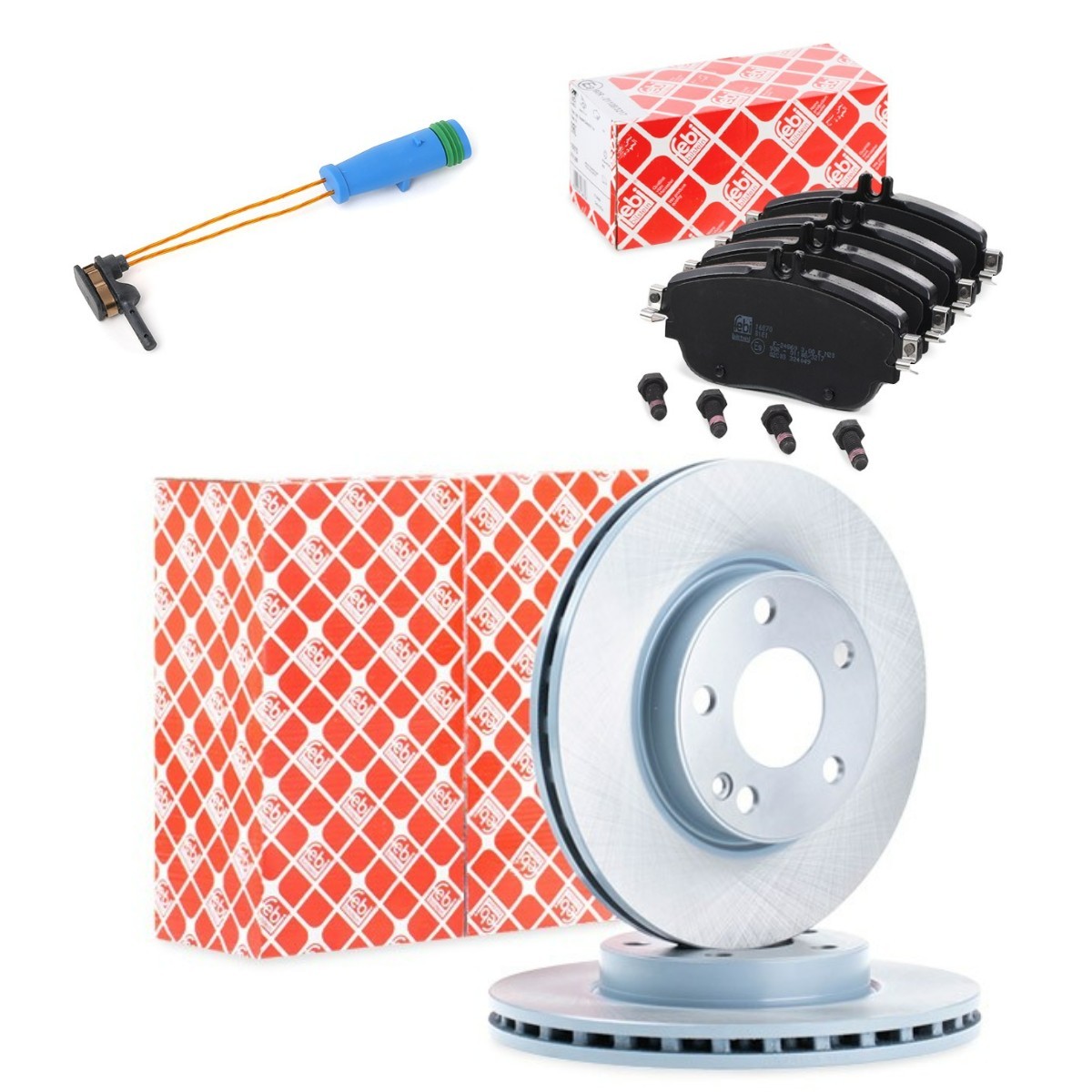 FEBI BILSTEIN Jarrupalasarja, levyjarru FBL3405N0226 FEBI BILSTEIN FBL3405N0226 MERCEDES-BENZ B-sarja jarrulevyt ja jarrupalat