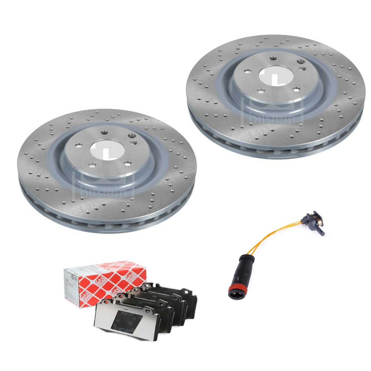 FEBI BILSTEIN Σετ φρένων, δισκόφρενα FBL3405N0266 FEBI BILSTEIN FBL3405N0266 Σετ δισκόπλακες τακάκια Mercedes C209 Coupe τιμες