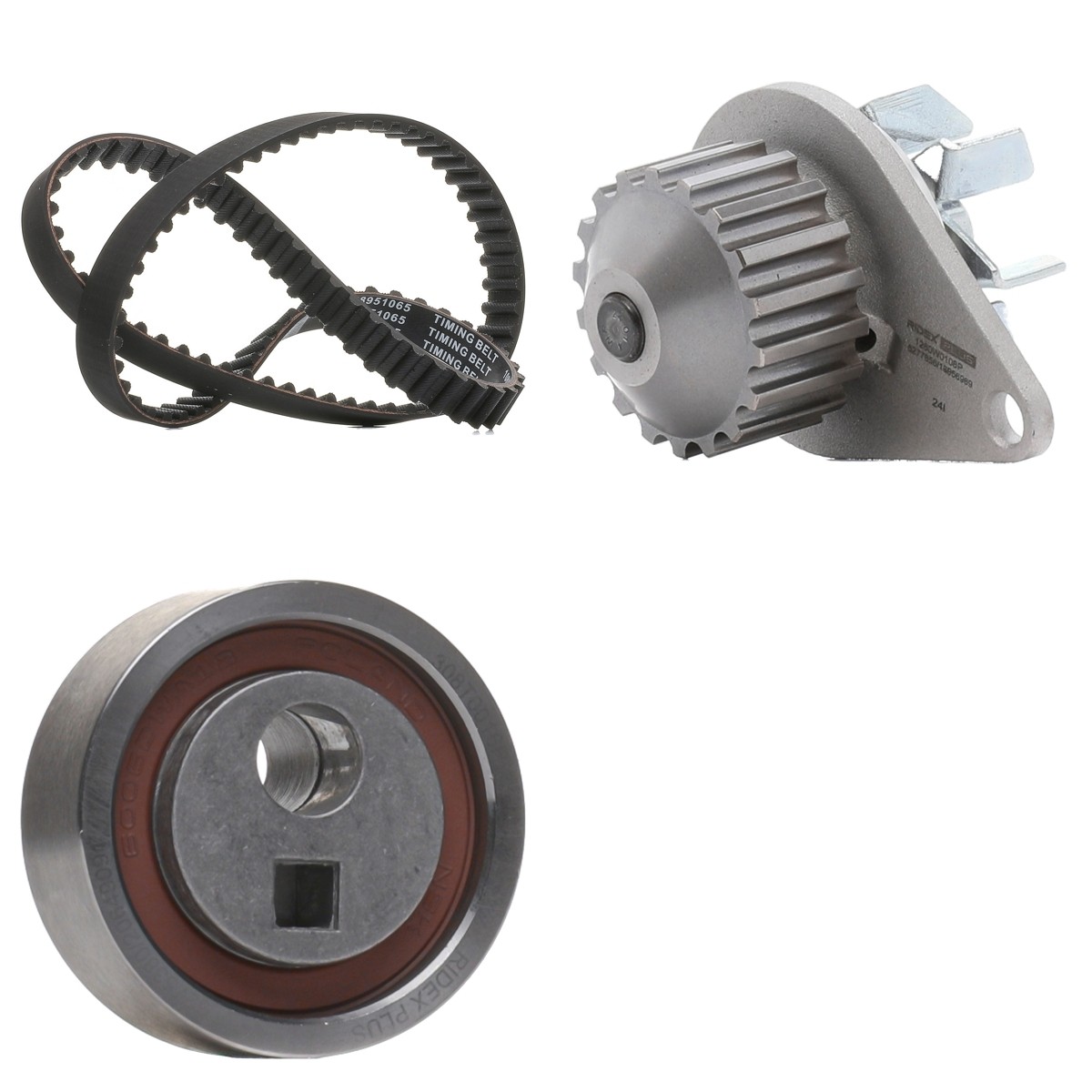 RIDEX PLUS Tandremssæt med vandpumpe 3096W0728P 3096W0728P Vandpumpe + tandremssæt OPEL MERIVA RIDEX PLUS