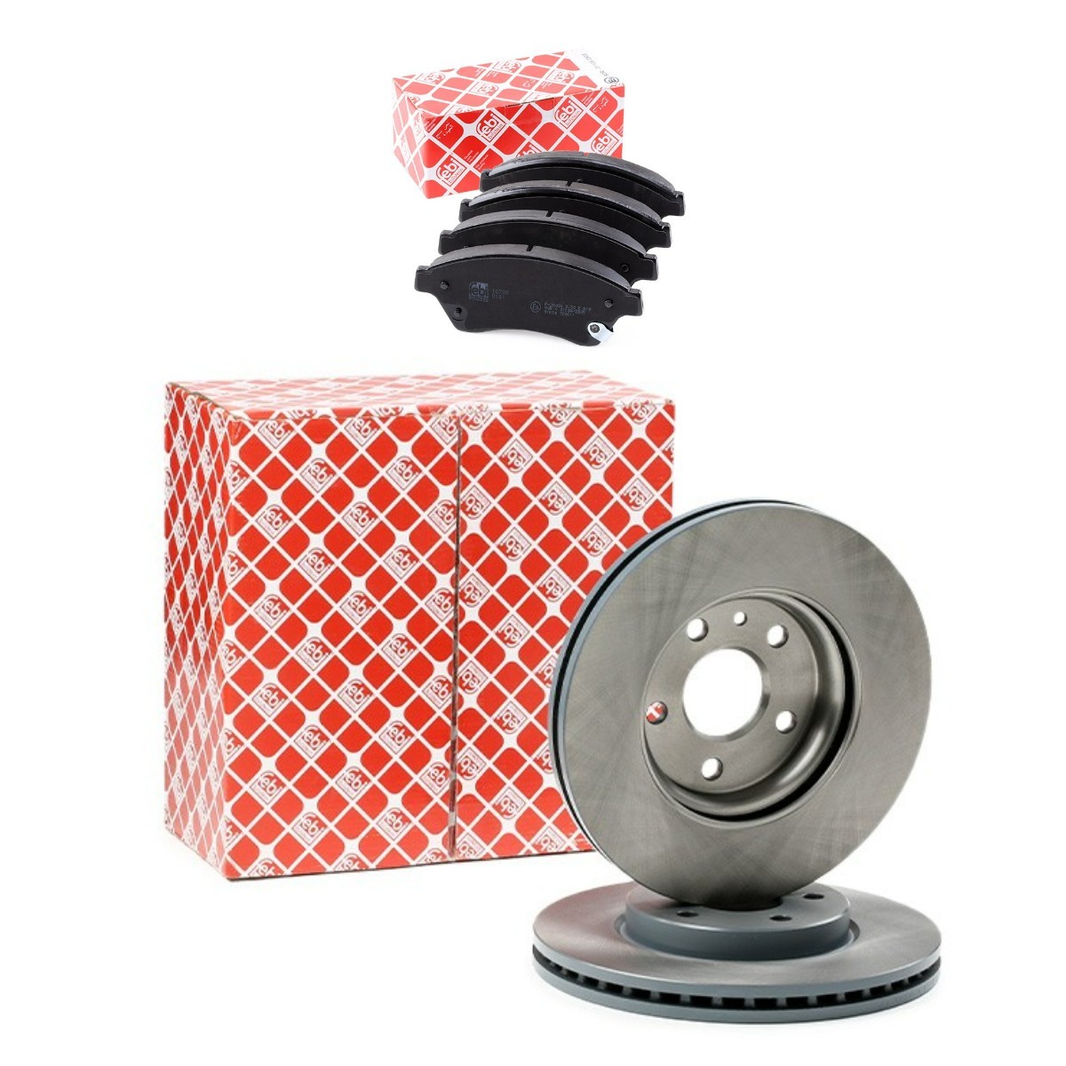 FEBI BILSTEIN Bremseskiver og klodser FBL3405N0327 Bremseklodser og skiver Opel L35 FBL3405N0327 FEBI BILSTEIN