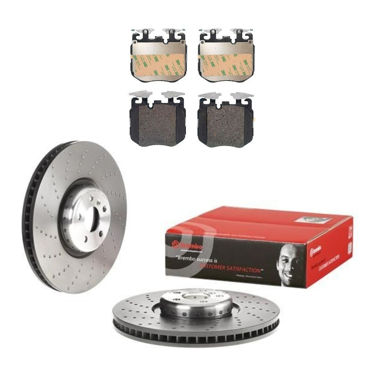 BREMBO Bremseskiver og -klosser BRB3405N0532 Bremsekit BREMBO Honda STREAM Prime BRB3405N0532