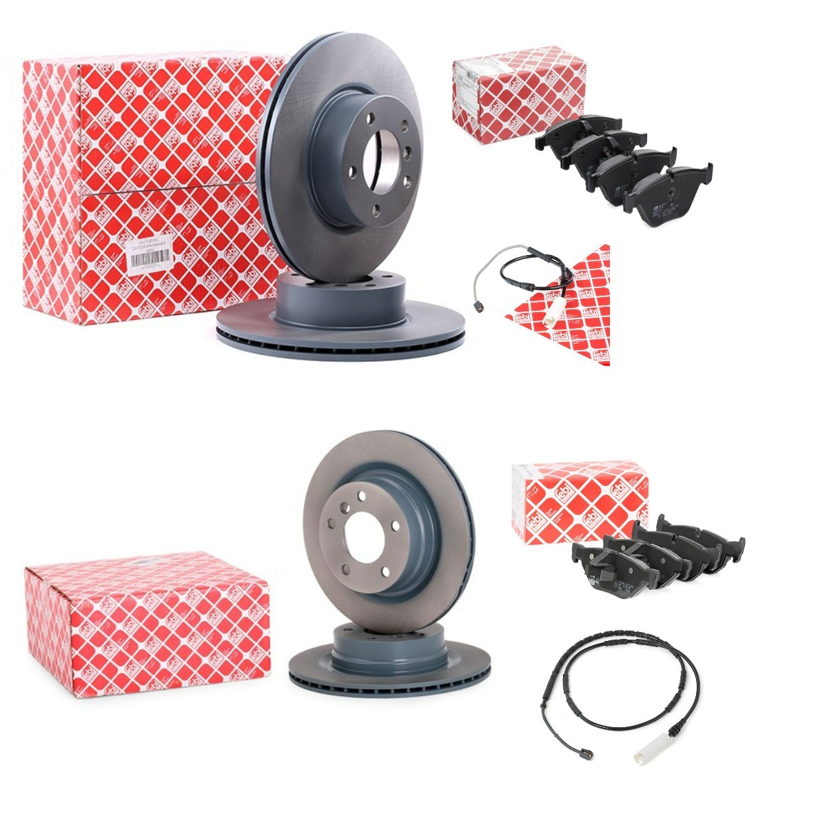 FEBI BILSTEIN Bremseskiver og klodser FBL3405FR004 pris Bremse-kit BMW E90 FBL3405FR004 FEBI BILSTEIN