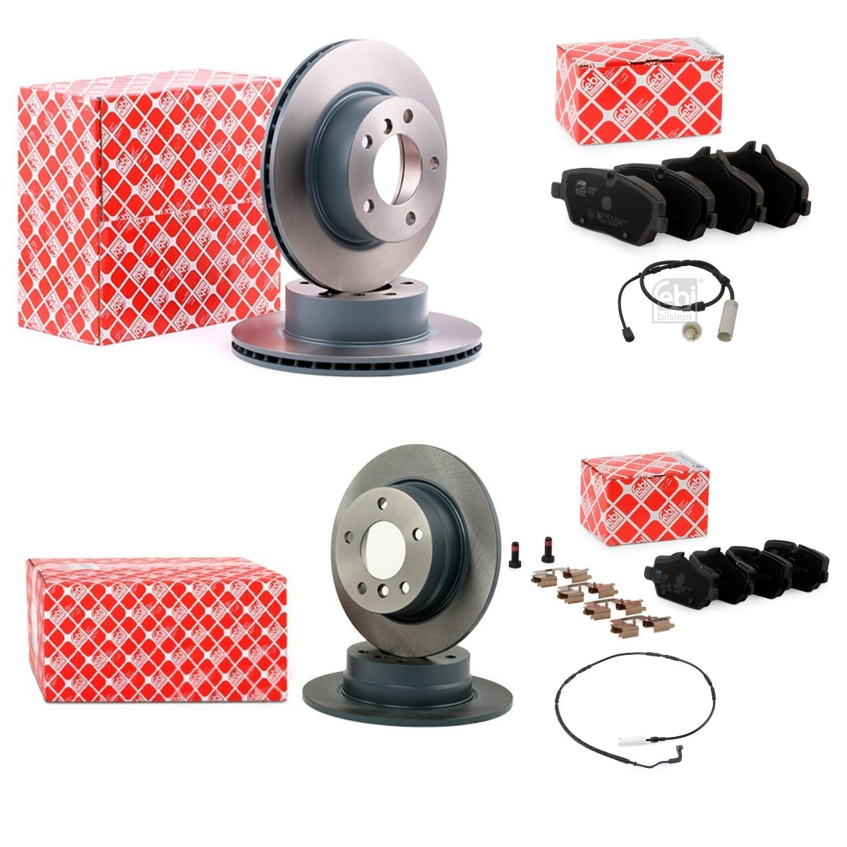 Remschijven en blokken FEBI BILSTEIN FBL3405FR008 FEBI BILSTEIN FBL3405FR008: Remschijven en blokken, set BMW 1-serie 2010