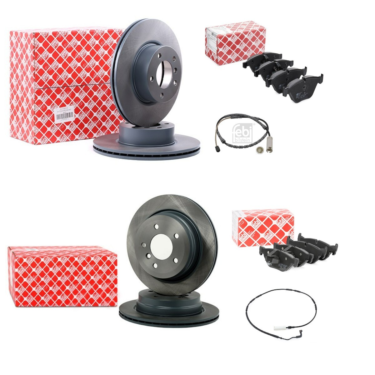FEBI BILSTEIN Bremseskiver og klodser FBL3405FR011 pris Bremseklodser og skiver BMW E90 FBL3405FR011 FEBI BILSTEIN
