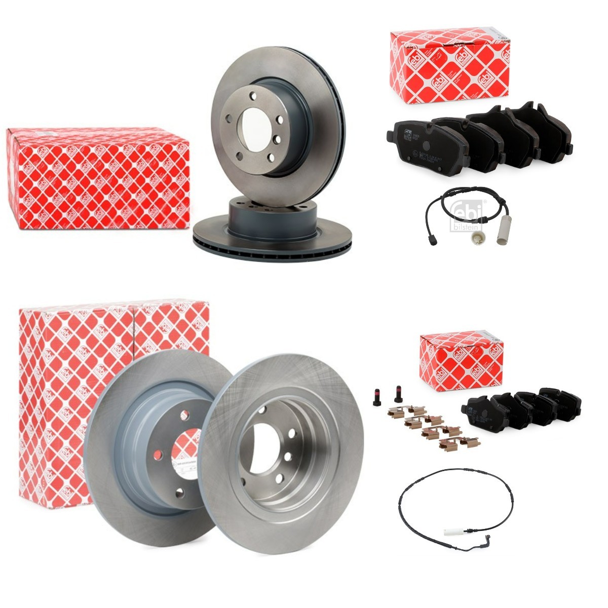 FEBI BILSTEIN Disques et plaquettes de freins FBL3405FR046 FEBI BILSTEIN FBL3405FR046 d'origine Kit de freins BMW E81 coût