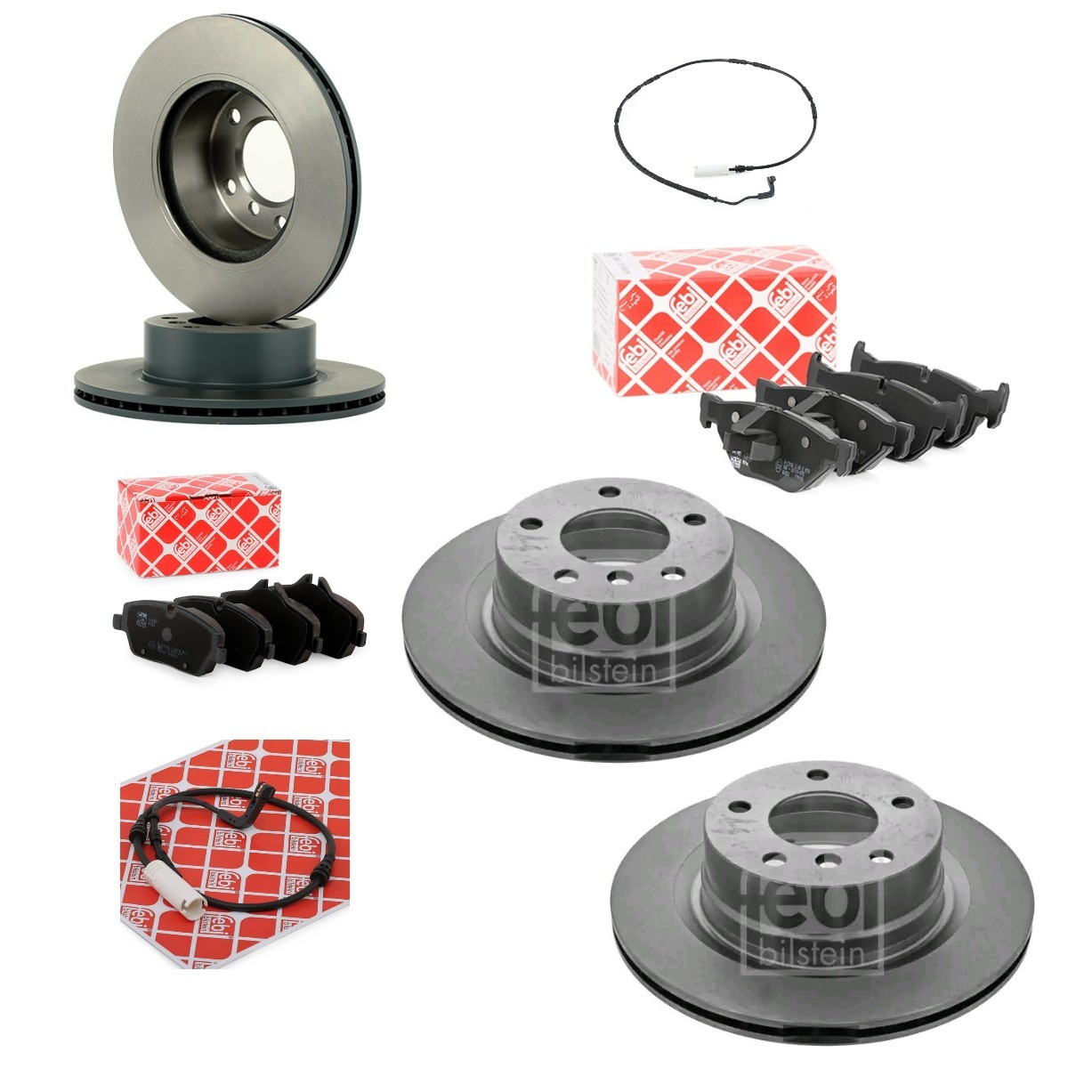 Remschijven en blokken FEBI BILSTEIN FBL3405FR051 FEBI BILSTEIN FBL3405FR051 Remblokken en remschijven BMW 1-serie 2010