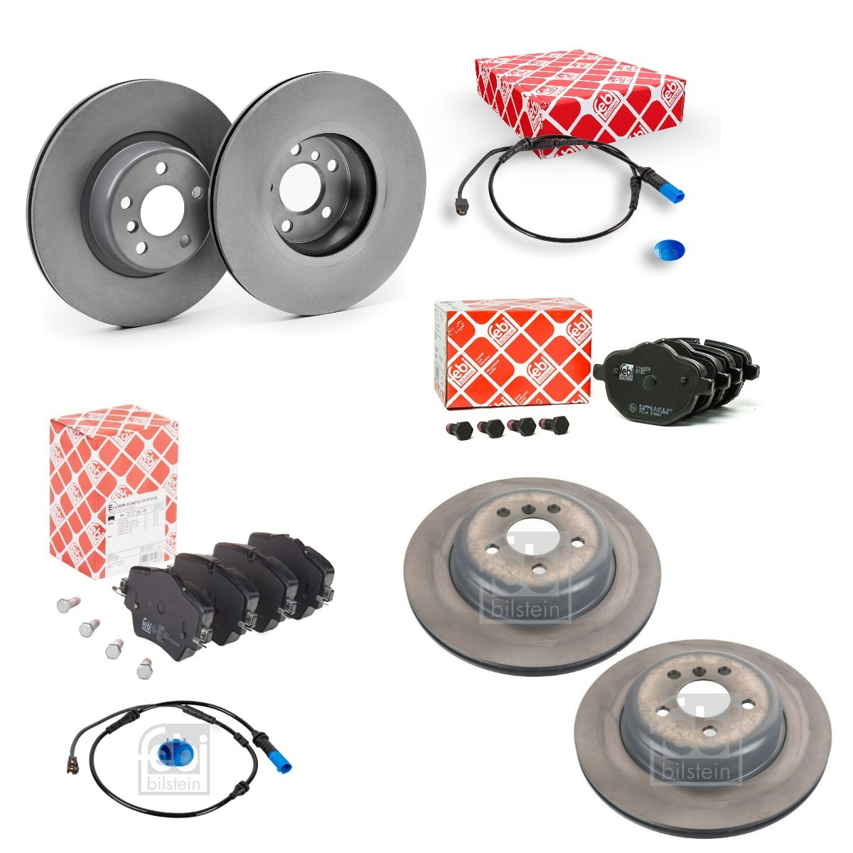 FEBI BILSTEIN Bremseskiver og -klosser FBL3405FR056 FEBI BILSTEIN FBL3405FR056 Bremsesett BMW G01 til en fordelagtig pris