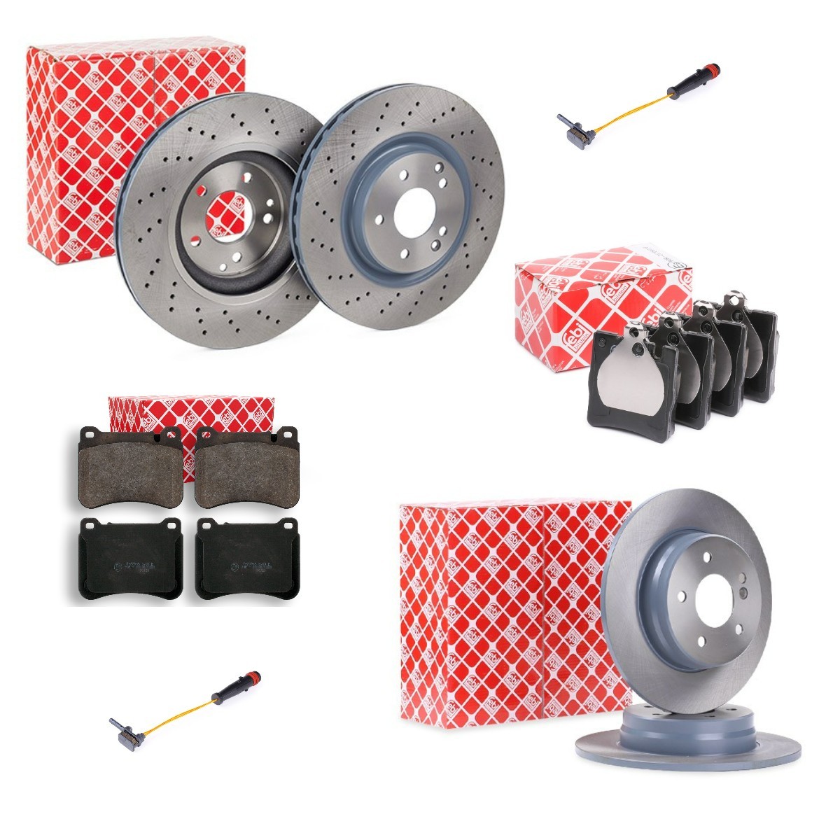 FEBI BILSTEIN Bromssats, skivbroms FBL3405FR080 FBL3405FR080 FEBI BILSTEIN bromsskivor och bromsbelägg MERCEDES-BENZ A-klass