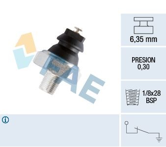 FAE Oljetrycksgivare 12240 Toyota Prado J120 Oljetrycksgivare FAE 12240